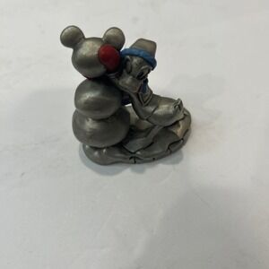 Disney Donald‎ Duck Building Snowman Hudson Fine Pewter